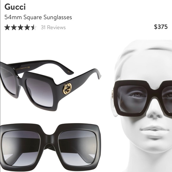 Gucci 54mm sunglasses (black)